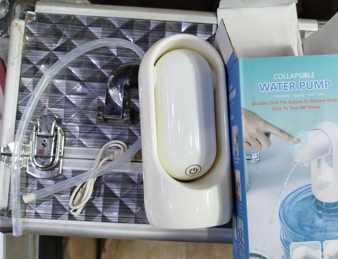 Portable Collapsible Electric Water Pump – USB Rechargeable Automatic Desktop/Bottle Dispenser